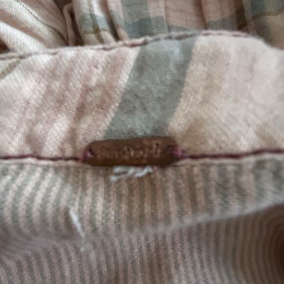 Free People Women’s Plaid Fever Midi Skirt Distressed Grunge Bohemian 90s Vibe 8 - Picture 11 of 12